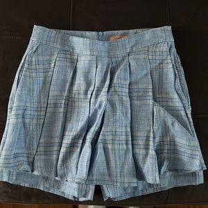Blue Plaid Skort